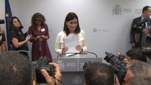 Rueda de prensa de la ministra de Sanidad, Consumo y Bienestar Social
