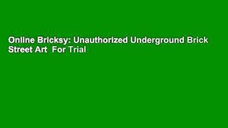 Online Bricksy: Unauthorized Underground Brick Street Art  For Trial