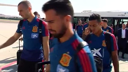 La Roja aterriza en Londres para enfrentarse ante la selección de Inglaterra