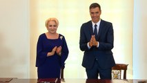 Sánchez almuerza con primera ministra de Rumanía