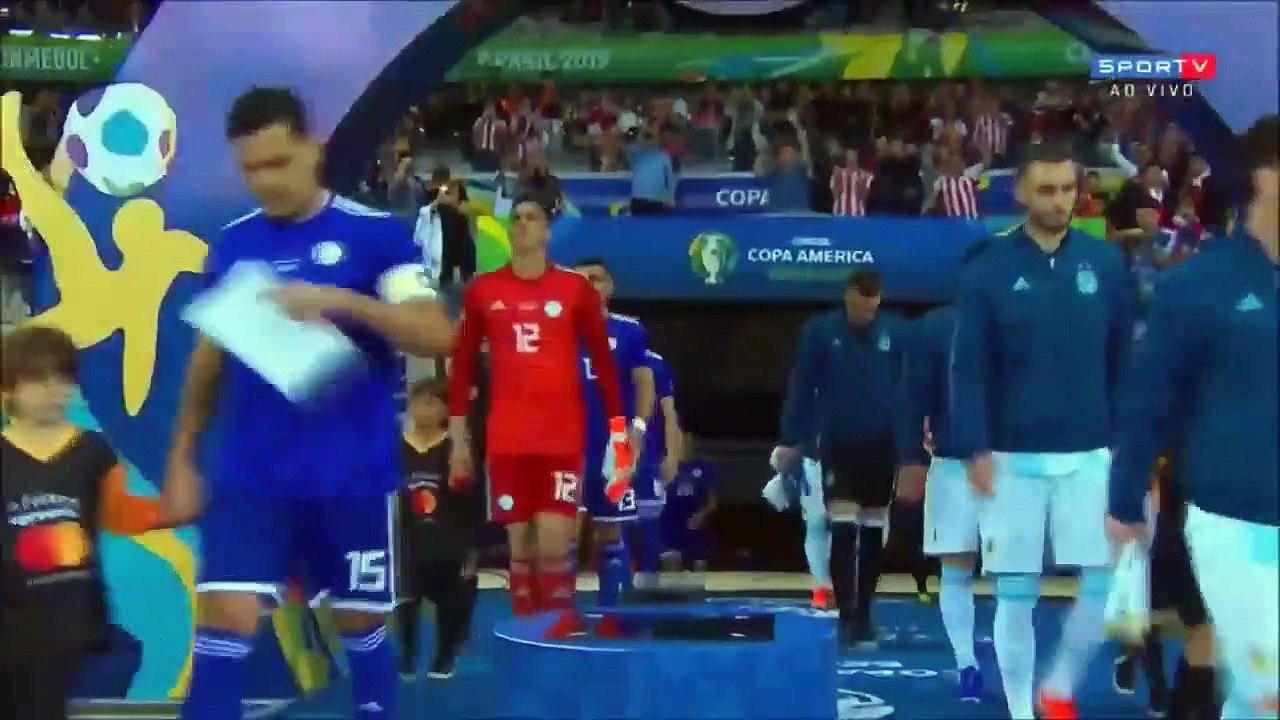 Argentina VS  Paraguay  1 - 1 (Football. Copa America)