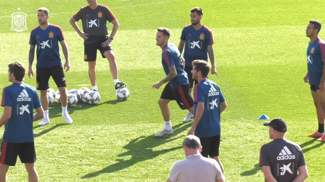 Entrenamiento de la Selección española de fútbol