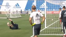 El Real Madrid se entrena sin sus internacionales