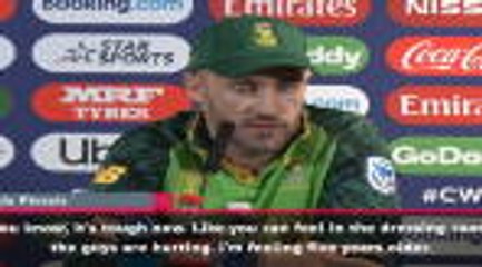 Download Video: South Africa 'hurting' after nail-biting defeat to New Zealand - du Plessis