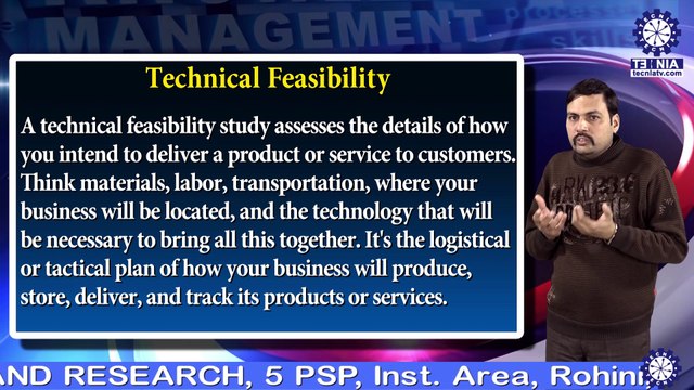 Dr. Amit Kumar || Technical Feasibility || MBA || TIAS || TECNIA TV