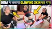 Hina Khan REVEALS The Secret About Her CLEAR SKIN | Gym Work Out