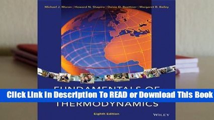 Online Fundamentals of Engineering Thermodynamics  For Free