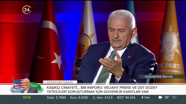 Cumhur İttifakı İBB Başkan adayı Binali Yıldırım 24'e konuk oldu