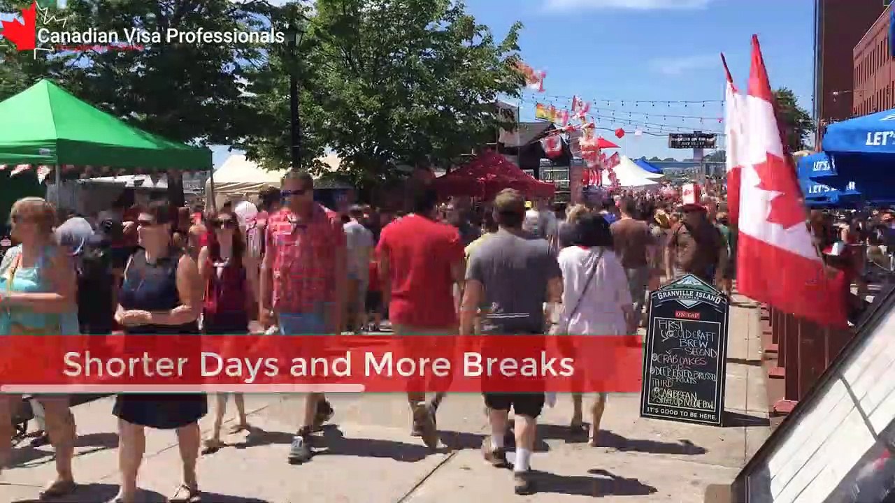 Canadian Visa Professionals  - The Canadian Work Day in compare to the US