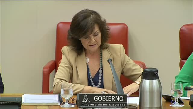 Carmen Calvo pide mejor protección y atención para las mujeres y menores víctimas de la violencia de género