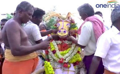 பொன்னமராவதி அருகே உள்ள அய்யனார் கோயிலில் நடைபெற்ற புரவி எடுப்பு விழா- வீடியோ