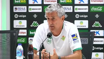 Quique Setién: "Rafinha nos podría dar muchas cosas"