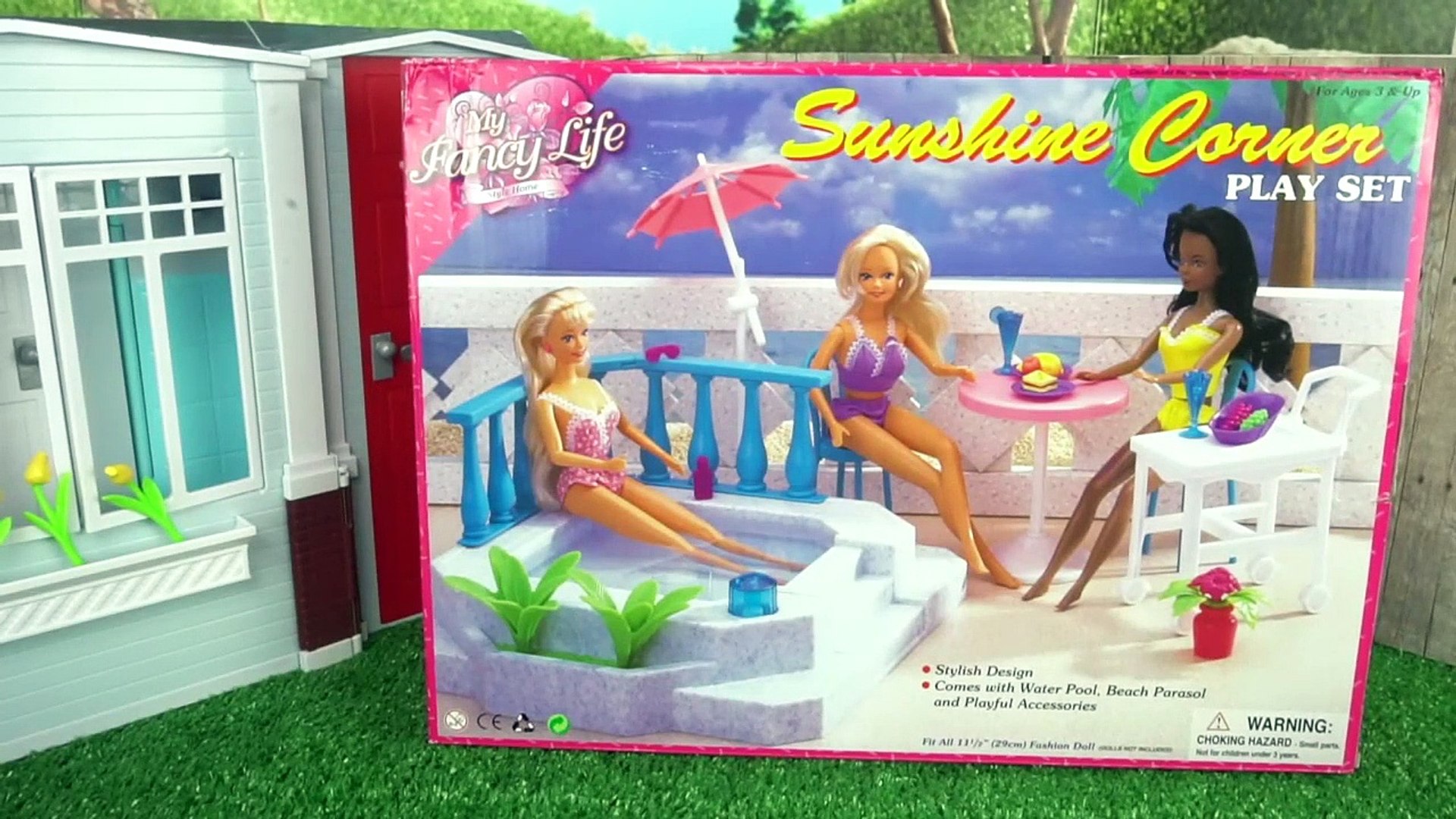 Barbie Doll Jacuzzi Hot Tub Playset - Barbie Has a Party in her New  Backyard - Titi Toys - video Dailymotion