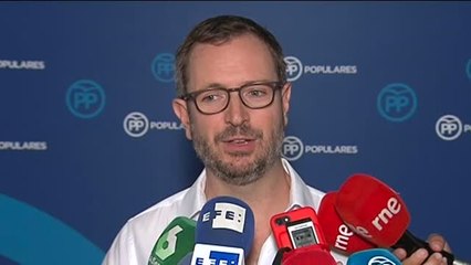 Maroto: "Sánchez está viendo el mundo al revés porque ampara a aquellos que discuten la legalidad y propician violencia"