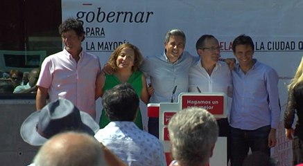 Iratxe García (PSOE) en la Fiesta de la Rosa de Torrelavega