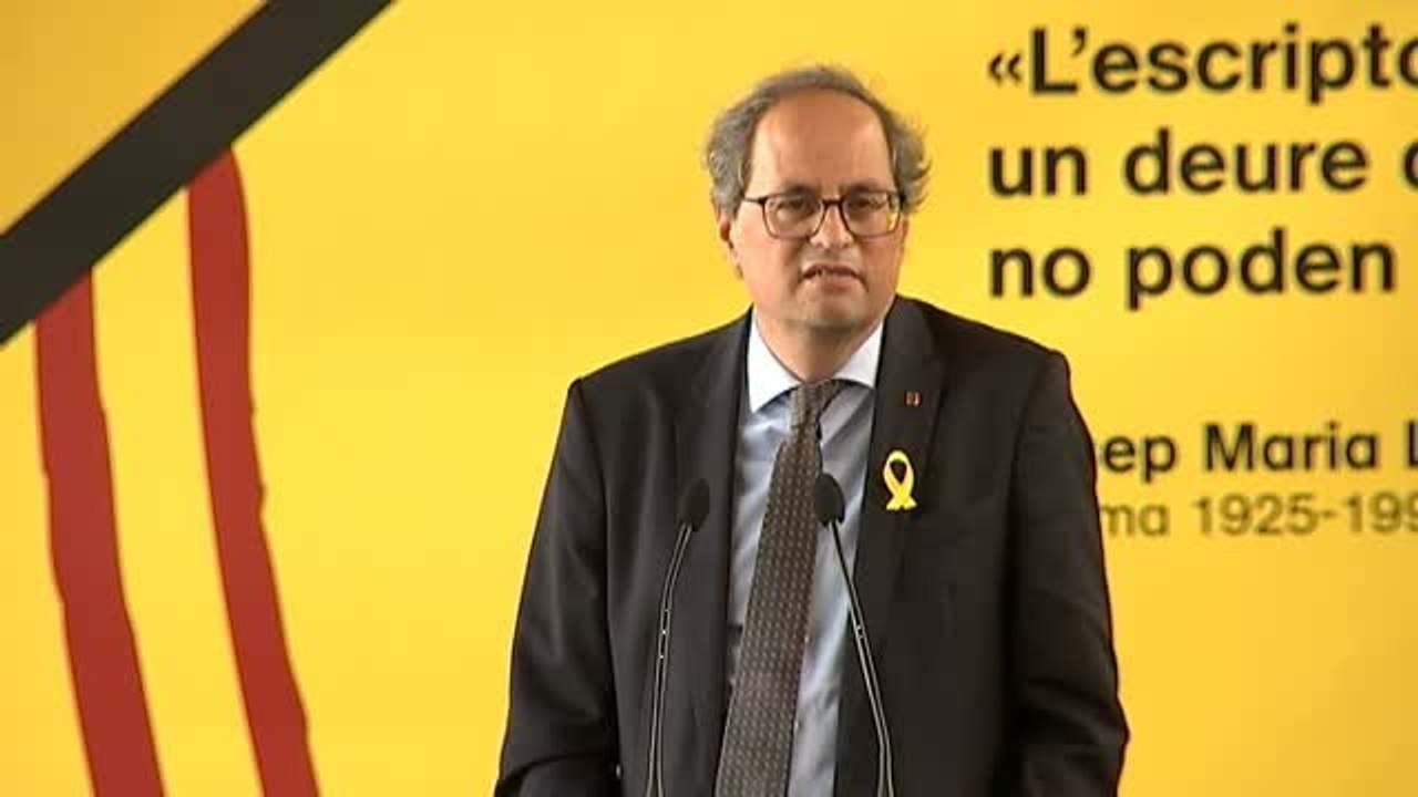 Torra: "Vamos a acusar al Estado español de esta farsa"