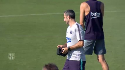 El Barça continúa con la puesta a punto para el partido contra el Valladolid