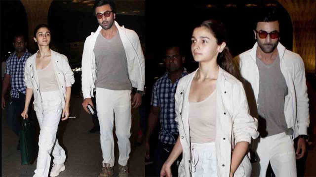 Alia Bhatt & Ranbir Kapoor leave for New York to visit Rishi Kapoor; Watch Video | FilmiBeat