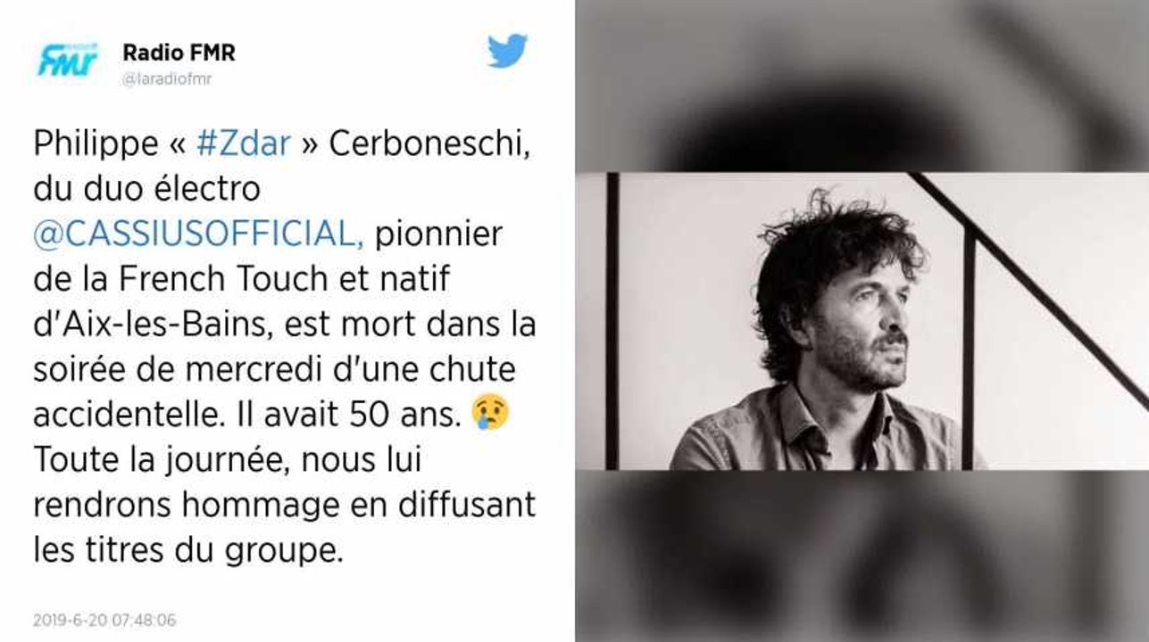 Philippe « Zdar », membre du duo électro Cassius est mort