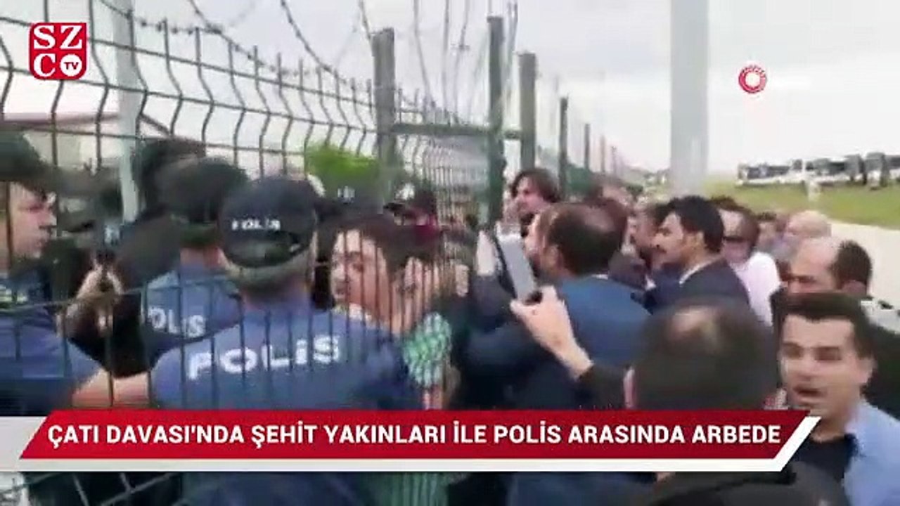 Çatı Davası'nda şehit yakınları ve polis arasında arbede
