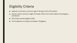 How to apply for Singapore airlines cabin crew jobs in India