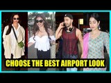Choose the best Airport look:  Janhavi Kapoor, Deepika Padukone, Mouni Roy or Varun Dhawan