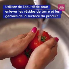 #intoxicationalimentaire Comment bien nettoyer vos fruits et légumes  ?