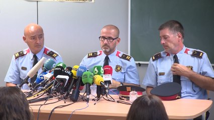 Rueda de prensa de los Mossos