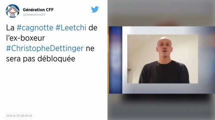 La cagnotte Leetchi de l’ex-boxeur Dettinger reste bloquée en attendant le procès au fond