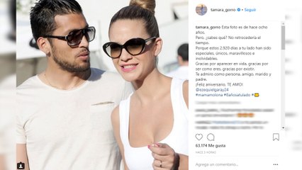 Tamara Gorro y Ezequiel Garay celebran su aniversario