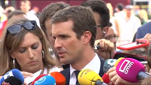 Pablo Casado: Internar aprovechar el homenaje a las víctimas para hacer un uso torticero del independentismo, es indignante