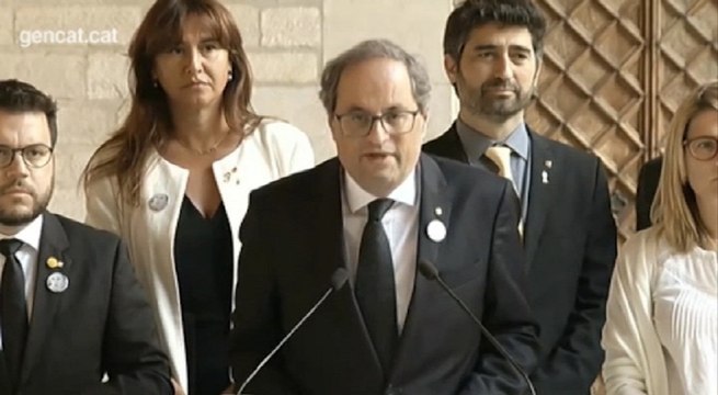 Torra rinde un homenaje especial a Mossos, Trapero y Forn