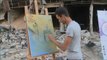 Un grupo de artistas desdibuja las huellas de la guerra en Siria
