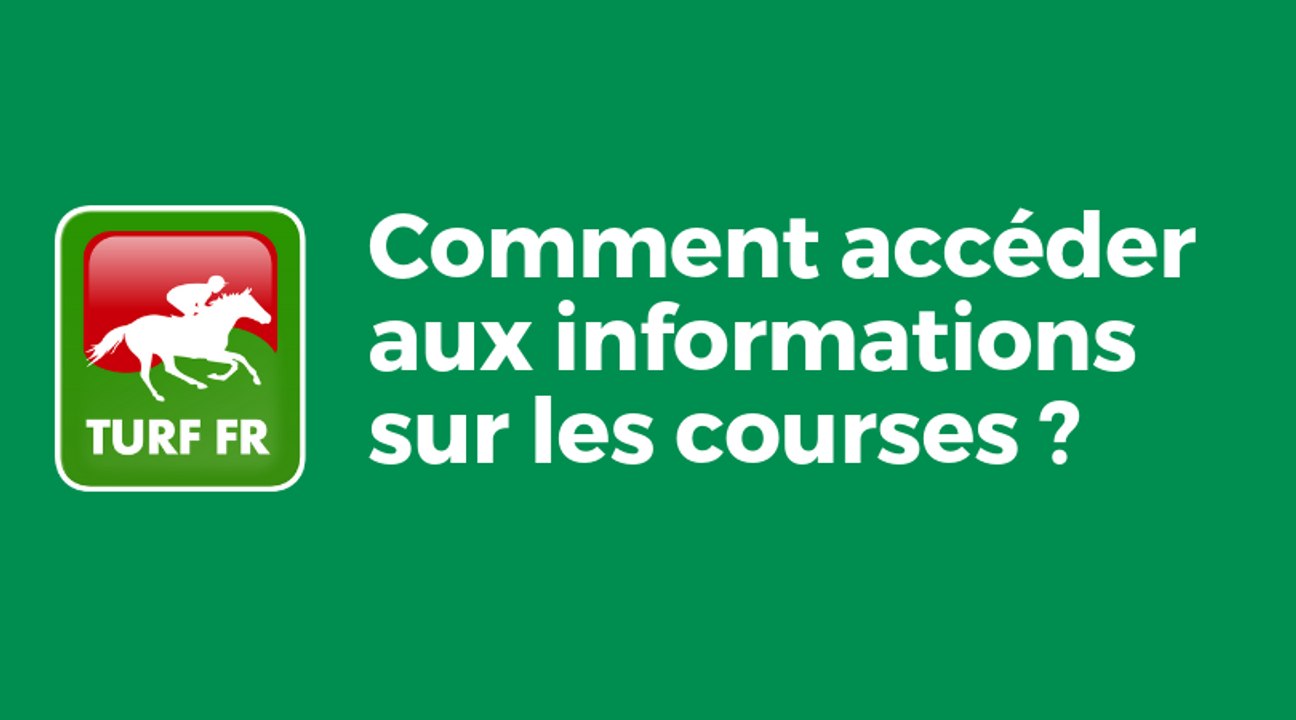 Comment accéder aux informations  des courses ?