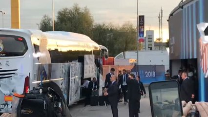 Real Madrid y Atlético ya están en el estadio