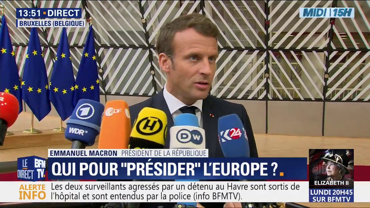 Union Européenne: Emmanuel Macron soutiendra "les personnes qui ont les compétences et partagent les ambitions" européennes