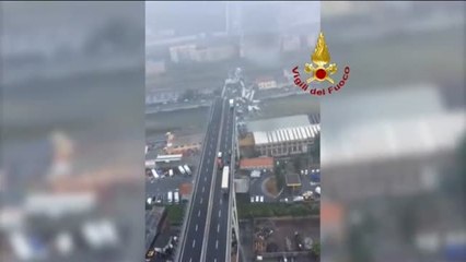 Derrumbe de un puente en Génova: más de una treintena de fallecidos