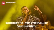 Nas Performs At Cannes Lions Festival