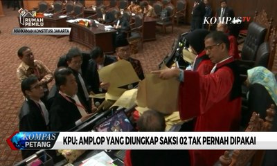 Hakim Konstitusi Konfrontasi Alat Bukti Amplop, KPU: Amplop dari Saksi 02 Tak Pernah Dipakai