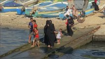 Una flotilla de barcos pesqueros parte de Gaza para romper el bloqueo israelí