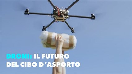 Uber: il cibo d'asporto viaggia via drone