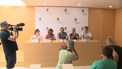 Rueda de prensa de familiares de Arantxa Gutiérrez