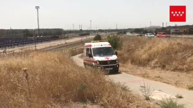 Un menor sufre una descarga eléctrica mientras se hacía fotos sobre un tren en Coslada