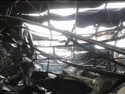 Así se ha quedado el interior de la factoría de Campofrío