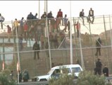 Nuevo intento de salto masivo de la valla de Melilla