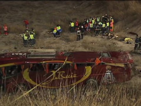 Mueren 14 personas en un accidente de tráfico en Murcia
