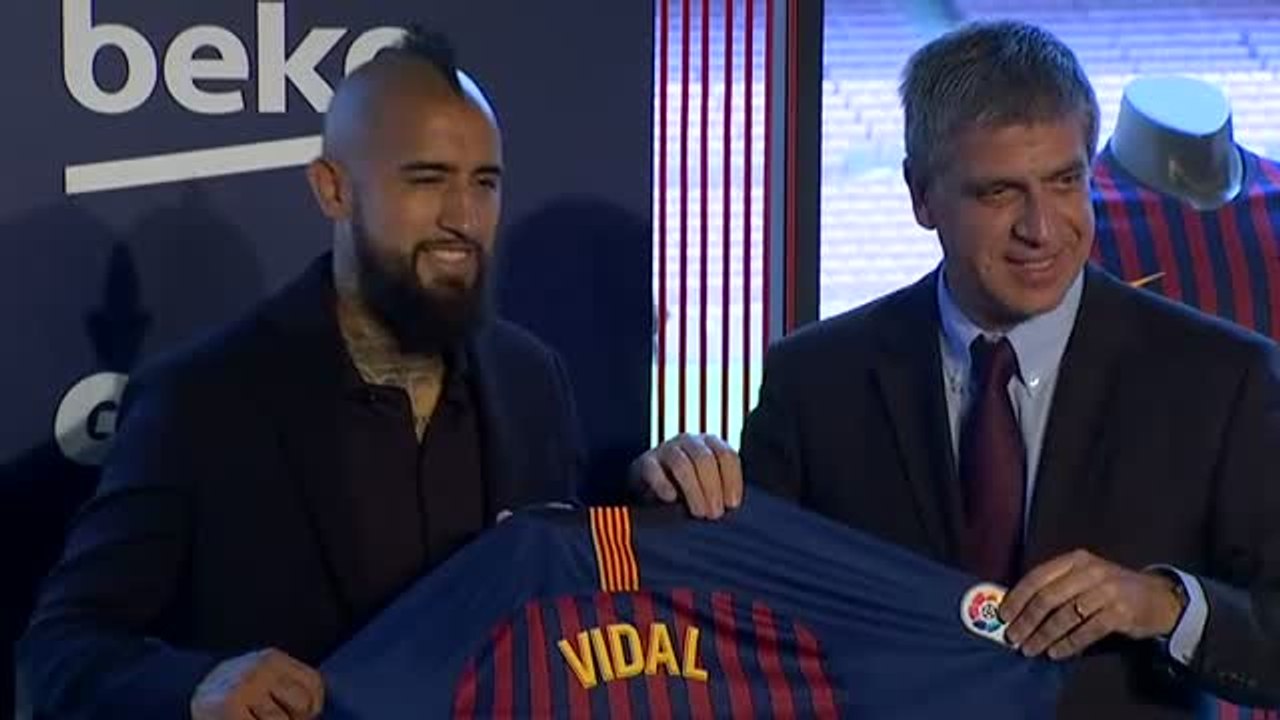 Arturo Vidal: "Estoy muy feliz de estar en el mejor club del mundo"
