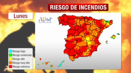 El calor eleva el número de incendios en la península