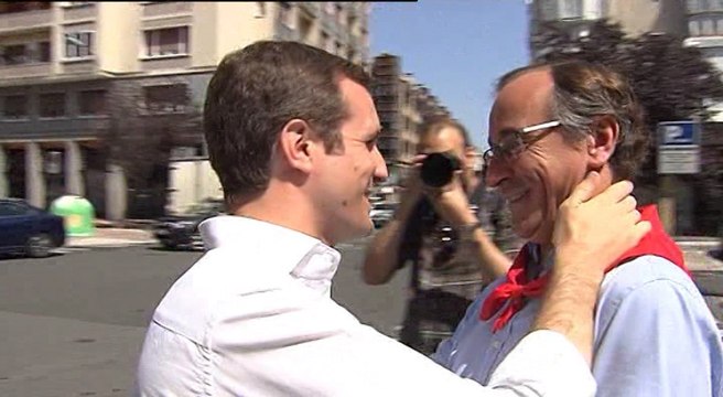 Pablo Casado en un acto en Vitoria