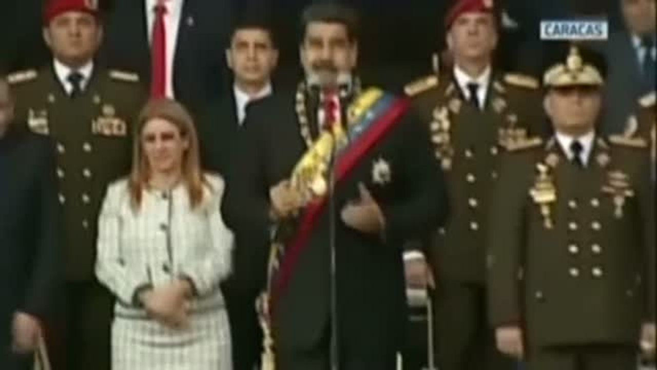 Nicolás Maduro, objetivo de un ataque con drones explosivos en Caracas